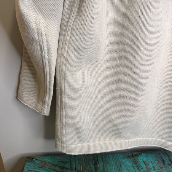 Add Down Cream Wool Hooded Jacket Size 4 Neutral Minimalist - Picture 7 of 16